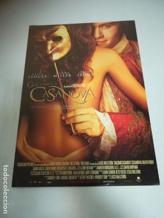 Kino: GUIA DE CINE. GIACOMO CASANOVA. HEATH LEDGER, SIENNA MILLER, JEREMY IRONS. VER INTERIOR