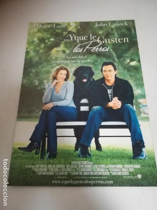 Cine: GUIA DE CINE. Y QUE LE GUSTEN LOS PERROS. DIANE LANE, JOHN CUSACK. VER INTERIOR