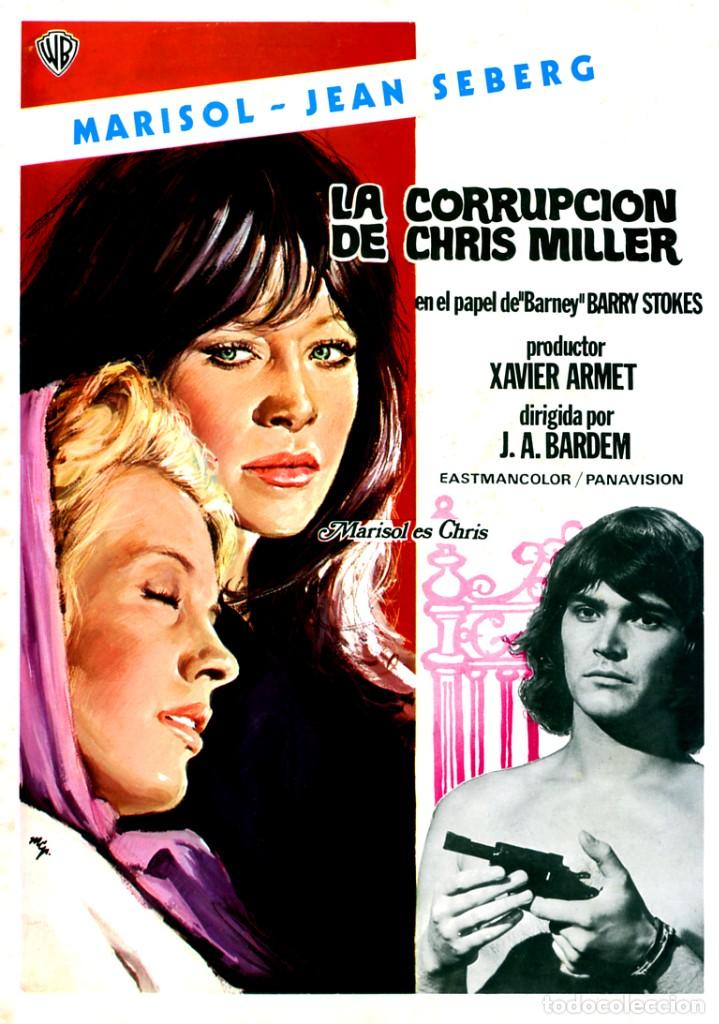 Cine: LA CORRUPCI&Oacute;N DE CHRIS MILLER 1973 (GU&Iacute;A ORIGINAL SIMPLE ESTRENO EN ESPA&Ntilde;A) MARISOL - JEAN SEBERG