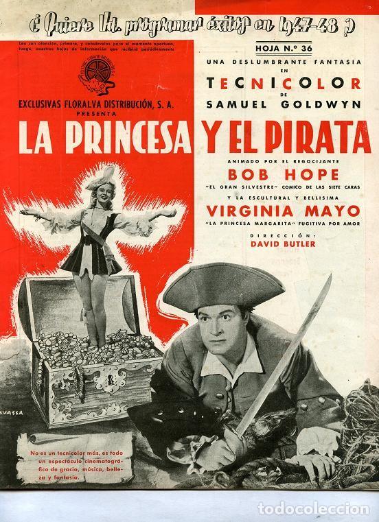 Kino: GUIA PEL&Iacute;CULA LA PRINCESA Y EL PIRATA , DISTRIBUIDORA EXCLUSIVAS FLORALBA 1947 nnni