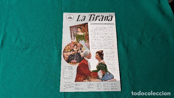 Cine: FOLLETO GUIA CIFESA FICHA TECNICA LA TIRANA (1958) CON PAQUITA RICO Y GUSTAVO ROJO