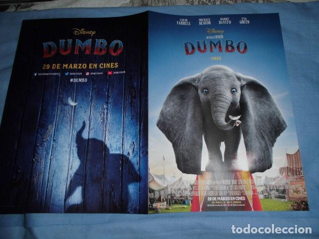 Cine: DUMBO. GUIA PUBLICITARIA DOBLE. ORIGINAL.MAGNIFICO ESTADO.NUEVO.