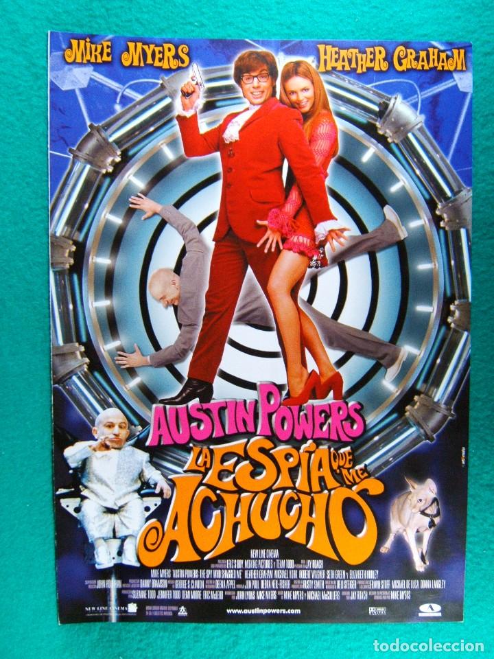 Cine: AUSTIN POWERS LA ESPIA QUE ME ACHUCHO-THE SPY WHO SHAGGED ME-MIKE MYERS-JAY ROACH-2 HOJAS-1999.