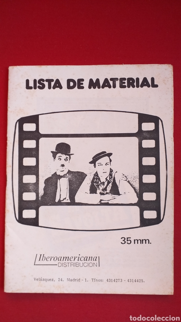 Cinema: Lista de material 35 mm Iberoamericana distribuci&oacute;n