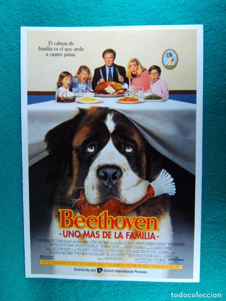 Cine: BEETHOVEN UNO MAS DE LA FAMILIA-BRIAN LEVANT-BONNIE HUNT DEAN-JONES OLIVER PLATT-2 HOJAS-1992.
