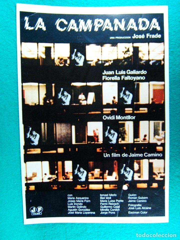 Cine: LA CAMPANADA-JAIME CAMINO-JUAN LUIS GALIARDO-FIORELLA FALTOYANO-OVIDI MONTLLOR-2 HOJAS-1980.