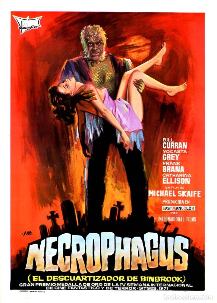 Cin&eacute;ma: NECROPHAGUS EL DESCUARTIZADOR DE BINBROOK GU&Iacute;A ORIGINAL SIMPLE ESTRENO EN ESPA&Ntilde;A - TERROR DE CULTO