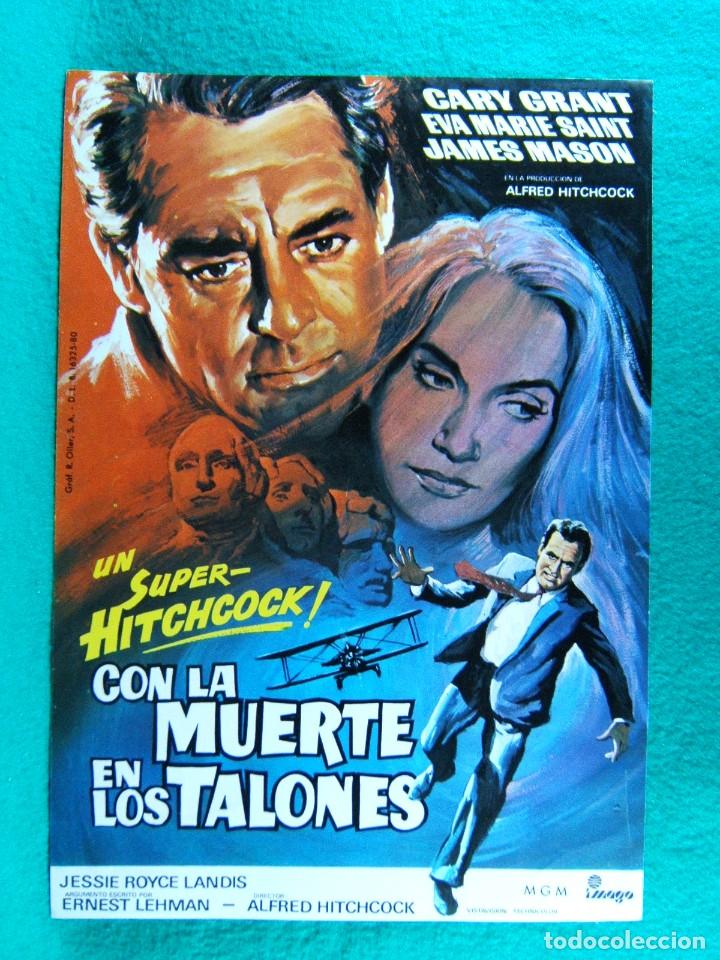 Cine: CON LA MUERTE EN LOS TALONES-NORTH BY NORTHWEST-ALFRED HITCHCOCK-JAMES MASON-2 PAGINAS-1980.