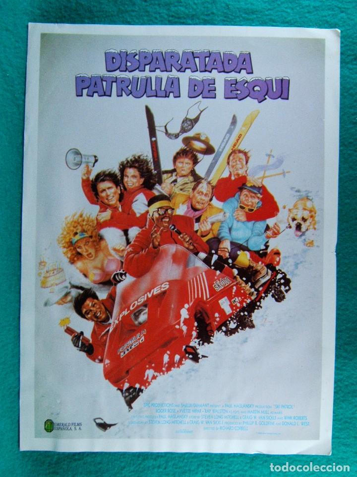 Cine: DISPARATADA PATRULLA DE ESQUI-SKI PATROL-RICHARD CORRELL-ROGER ROSE-YVETTE NIPAR-2 PAGINAS-1989.