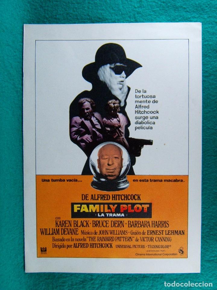 Cine: FAMILY PLOT-LA TRAMA-ALFRED HITCHCOCK-KAREN BLACK-BRUCE DERN-BARBARA HARRIS-4 PAGINAS-1976.
