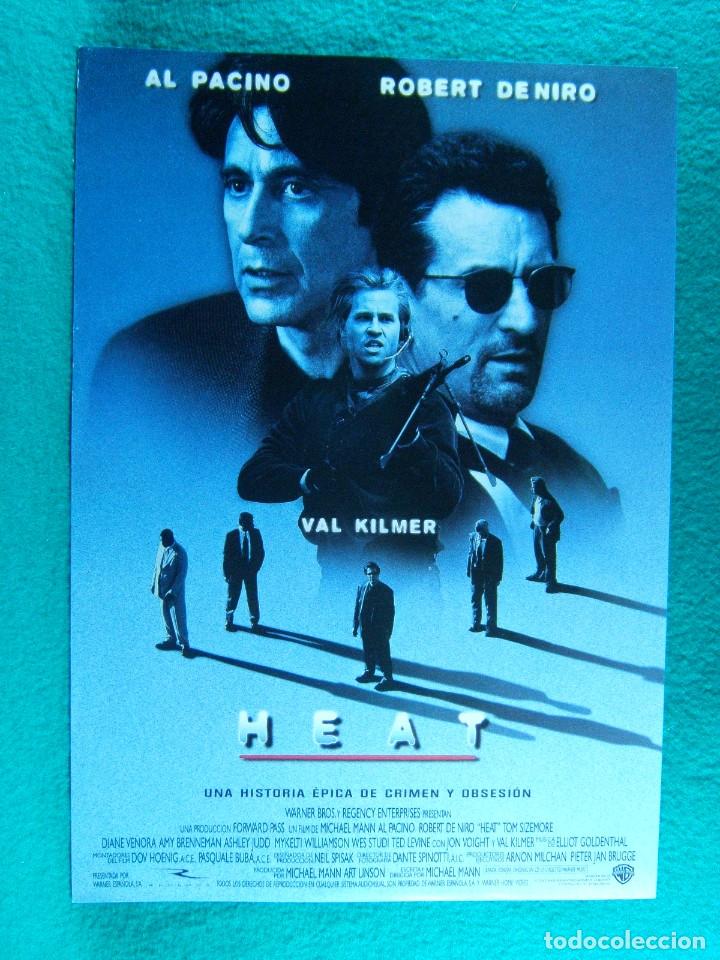Cine: HEAT-HISTORIA EPICA CRIMEN OBSESION-MICHAEL MANN-AL PACINO-ROBERT DE NIRO-VAL KILMER-2 PAGINAS-1995.