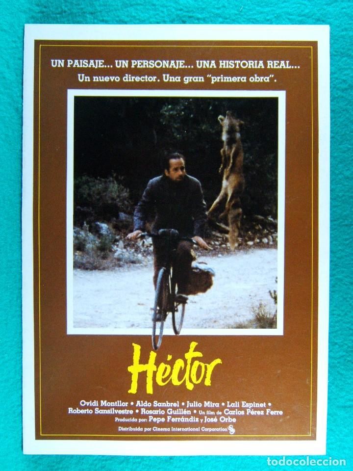 Cine: HECTOR EL ESTIGMA DEL MIEDO-CARLOS PEREZ FERRE-OVIDI MONTLLOR-ALDO SAMBREL-JULIO MIRA-4 PAGINAS-1984