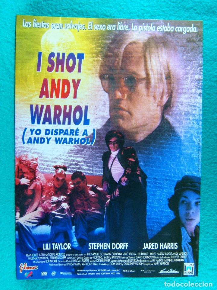 Cine: I SHOT ANDY WARHOL-YO DISPARE A...-MARY HARRON-LILI TAYLOR-STEPHEN DORFF-&iexcl;&iexcl;&iexcl; 6 PAGINAS !!!-1996.