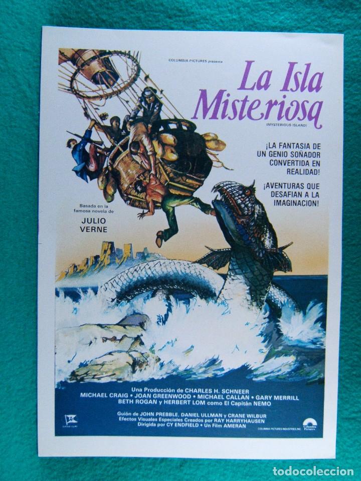 Cine: LA ISLA MISTERIOSA-MYSTERIOUS ISLANDS-CY ENDFIELD-JULIO VERNE-MICHAEL CRAIG-2 PAGINAS-1961.
