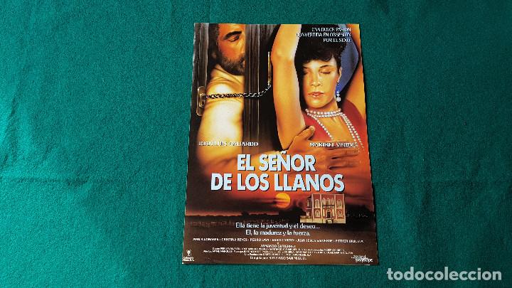 Cine: FOLLETO GUIA DE CINE FICHA TECNICA - EL SE&Ntilde;OR DE LOS LLANOS - DIR. SANTIAGO SAN MIGUEL