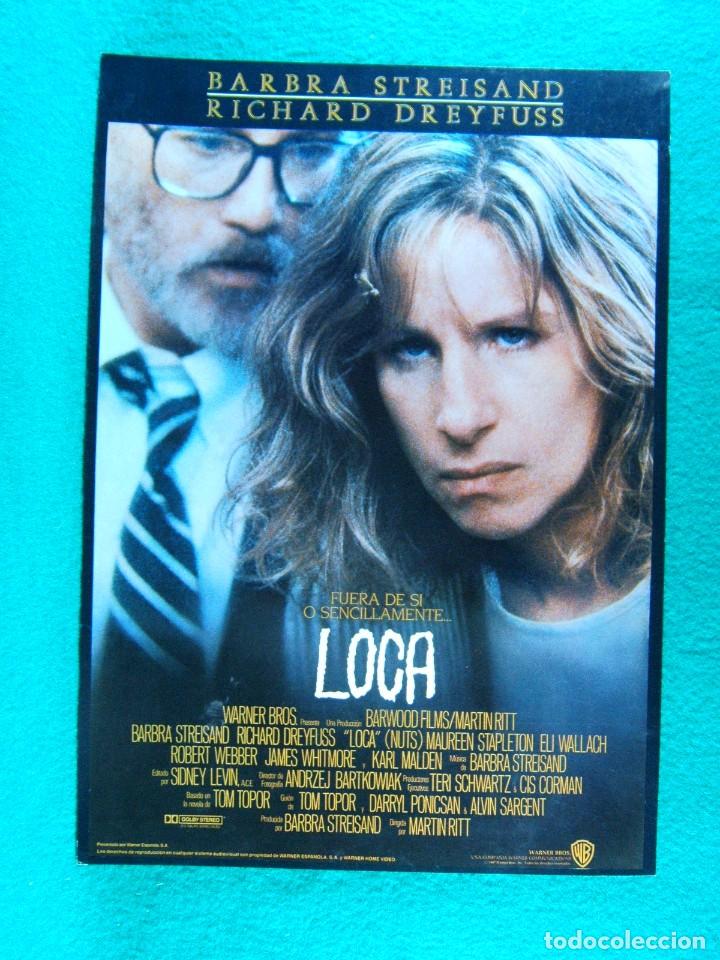 Cine: LOCA-NUTS-MARTIN RITT-BARBRA STREISAND-RICHARD DREYFUSS-MAUREN STAPLETON-2 PAGINAS-1997.