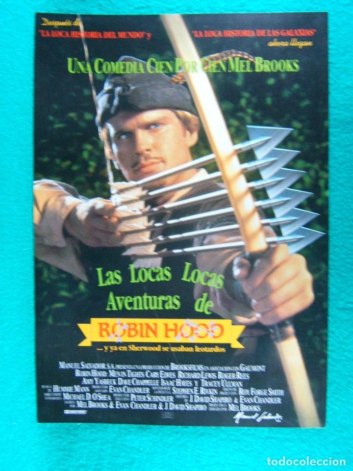 Cine: LAS LOCAS LOCAS AVENTURAS DE ROBIN HOOD-MEL BROOKS-CARY ELWES-RICHARD LEWIS-2 PAGINAS-1993.