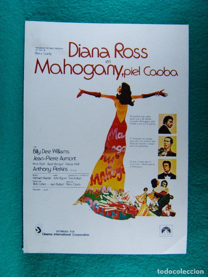 Cine: MAHOGANY, PIEL CAOBA-&iexcl;&iexcl;4 PAGINAS!-1976-BERRY GORDY-DIANA ROSS-BILLY DEE WILLIAMS-JEAN PIERRE AUMONT.