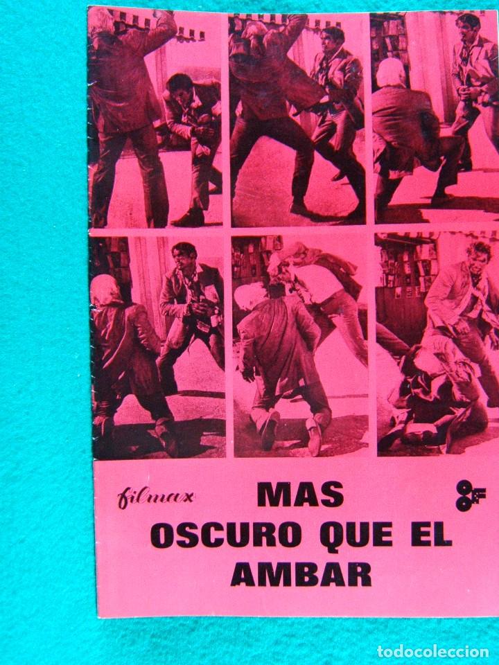 Cine: MAS OSCURO QUE EL AMBAR-&iexcl;&iexcl;&iexcl;12 PAGINAS !! !-1971-DARKER THAN AMBER-ROBERT CLOUSE-ROD TAYLOR.