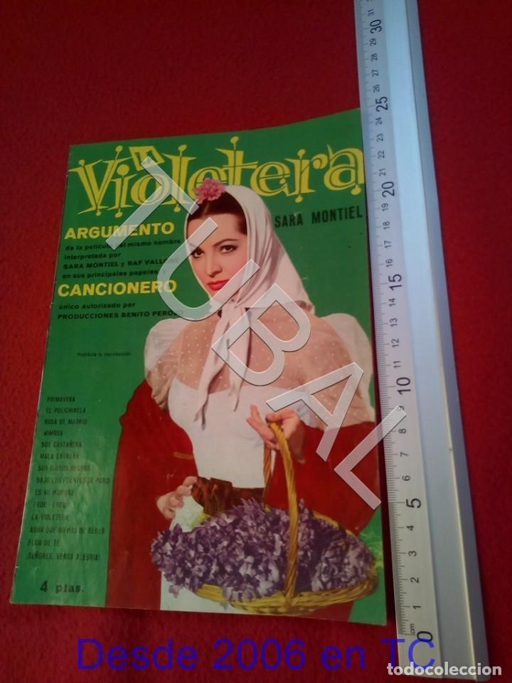 Cine: TUBAL LA VIOLETERA SARA MONTIEL GUIA FOLLETO PROGRAMA IMPECABLE U18