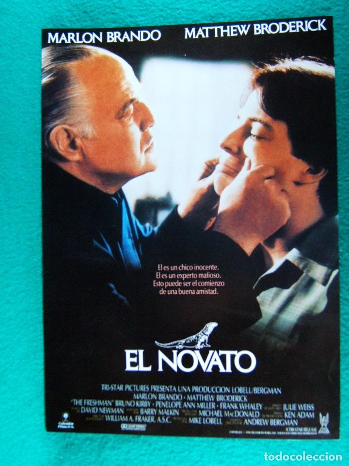 Cine: EL NOVATO-THE FRESHMAN-ANDREW BERGMAN-MARLON BRANDO- 2 PAGINAS -MATTHEW BRODERICK-1990.