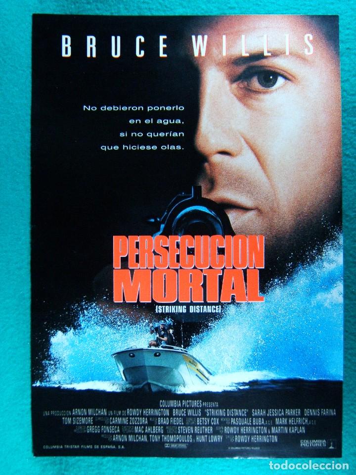 Cine: PERSECUCION MORTAL-STRIKING DISTANCE-2 PAGINAS.BRUCE WILLIS-SARAH JESSICA PARKER-ROWDY HERRINGT-1993