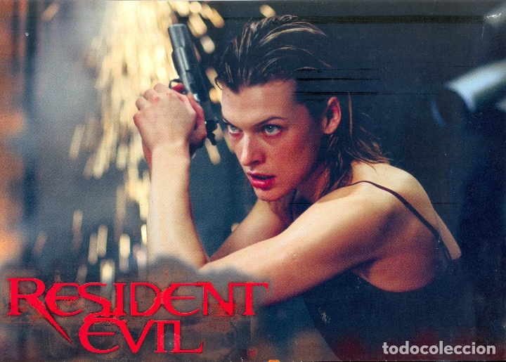Cine: RESIDENT EVIL. GUIA DOSSIER ORIGINAL ESTRENO. DESPLEGABLE EN 9 PARTES. TAMA&Ntilde;O 30 X 21. APAISADO.