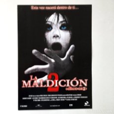 Cine: LA MALDICIÓN 2 - CINE MIEDO PELÍCULA - GUÍA PUBLICITARIA FICHA TÉCNICA. Lote 195522817