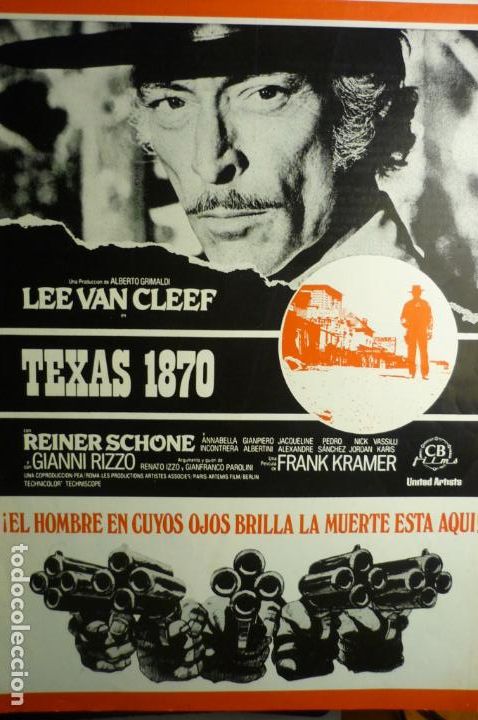 Cine: guia triptico texas 1870 lee van cleef
