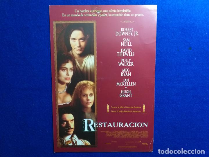 Kino: GUIA: RESTAURACION. CON: ROBERT DOWNEY JR, SAM NEILL, MEG RYAN, HUGH GRANT.