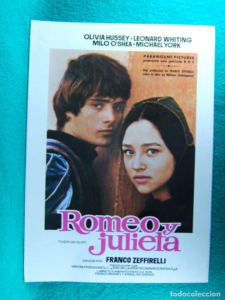Cine: ROMEO Y JULIETA-OLIVIA HUSSEY-LEONARD WHITING-4 PAGINAS-MICHAEL YORK-FRANCO ZEFFIRELLI-1975.