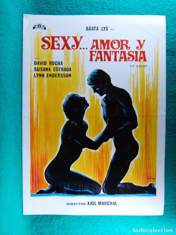 Cine: SEXY...AMOR Y FANTASIA-SUSANA ESTRADA-AGATA LYS-4 PAGINAS-XIOL MARCHAL-DAVID ROCHA-LUSTR SOLIGO-1976