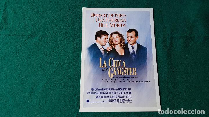 Cine: FOLLETO GUIA DE CINE FICHA TECNICA - LA CHICA DEL GANGSTER - ROBERT DE NIRO, BILL MURRAY...