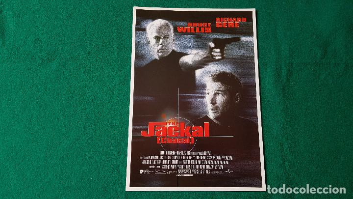 Cine: FOLLETO GUIA DE CINE FICHA TECNICA - CHACAL - BRUCE WILLIS, RICHARD GERE...