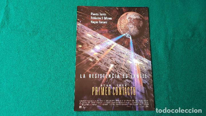Cine: FOLLETO GUIA DE CINE FICHA TECNICA - STAR TREK: PRIMER CONTACTO - DIR. JONATHAN FRAKES