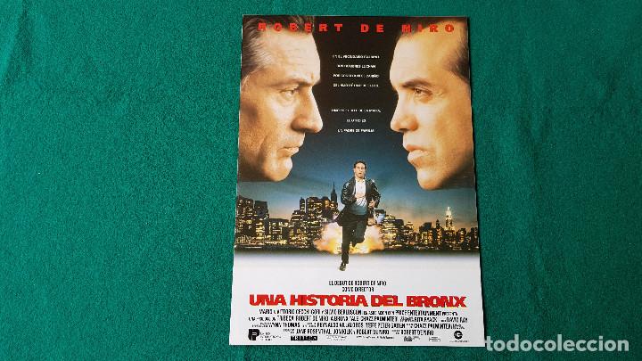 Cine: FOLLETO GUIA DE CINE FICHA TECNICA - UNA HISTORIA DEL BRONX - DIR. ROBERT DE NIRO