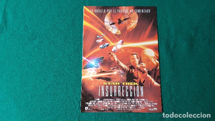 Cine: FOLLETO GUIA DE CINE FICHA TECNICA - STAR TREK: INSURRECCION - DIR. J. FBAKES
