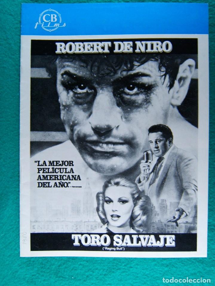 Cine: TORO SALVAJE-ROBERT DE NIRO- 8P PAGINAS -CATHY MORIARTY-JOE PESCI-RAGING BULL-MARTIN SCORSESE-1981.