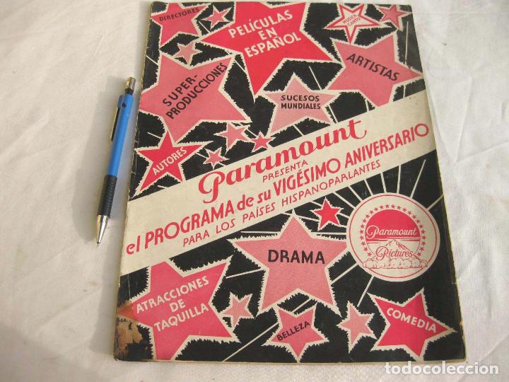 Cine: CAT&Aacute;LOGO DE PEL&Iacute;CULAS PARAMOUNT PARA PAISES HISPANOPARLANTES, 1931