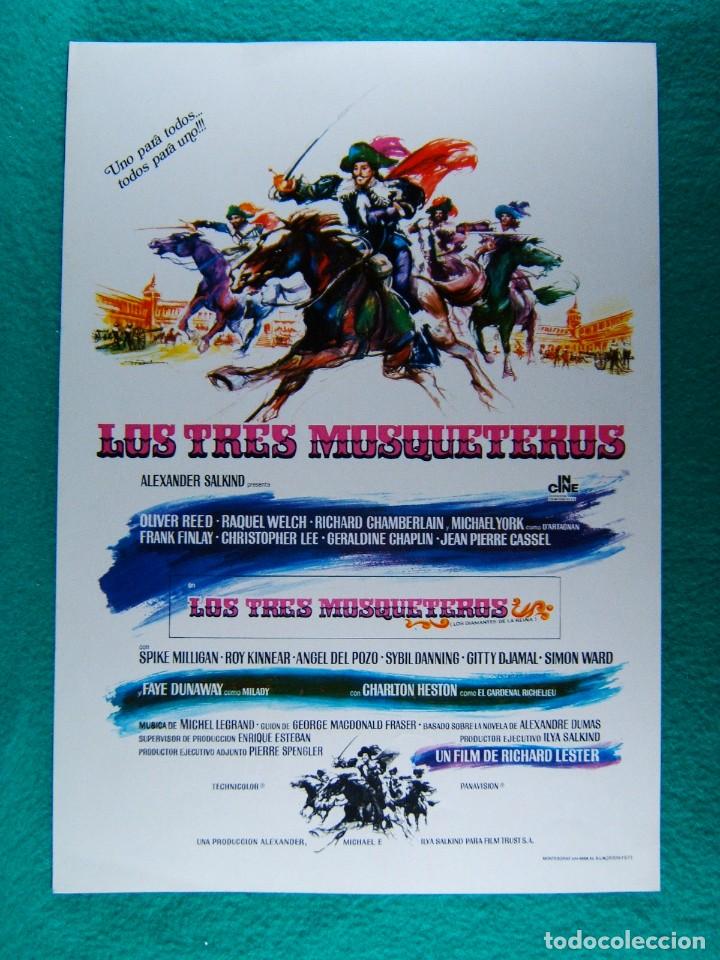 Cine: LOS TRES MOSQUETEROS-OLIVER REED-CHARLTON HESTON- 2 PAGINAS -FANE DUNAWAY-RICHARD LESTER-1973.