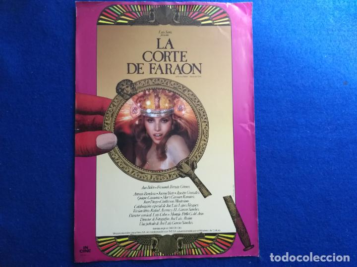 Cine: Guia publicitaria. La corte del fara&oacute;n. Con: Ana Bel&eacute;n, Fernando Fern&aacute;n G&oacute;mez, Antonio Banderas