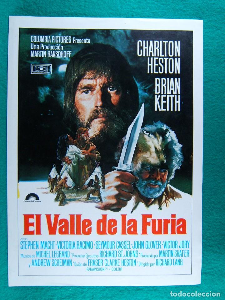 Cine: EL VALLE DE LA FURIA-THE MOUNTAIN MEN-CHARLTON HESTON- 2 PAGINAS-BRIAN KEITH-STEPHEN MACHT-1980.