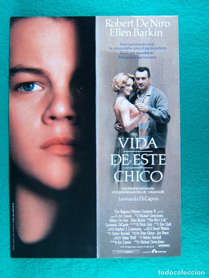 Cine: VIDA DE ESTE CHICO-ROBERT DE NIRO-2 PAGINAS-LEONARDO DI CAPRIO-ELLEN BARKIN-MICHAEL CATON JONES-1993