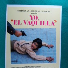 Cine: YO EL VAQUILLA-RAUL GARCIA LOSADA-2 PAGI-TERESA GIMENEZ-CARMEN DE LIRIO-JOSE ANTONIO DE LA LOMA-1985