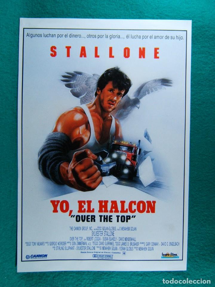 Cine: YO, EL HALCON-SYLVESTER STALLONE- 2 PAGINAS -MENAHEM GOLAN-OVER THE TOP-1987-RARISIMA ILUSTRACION.