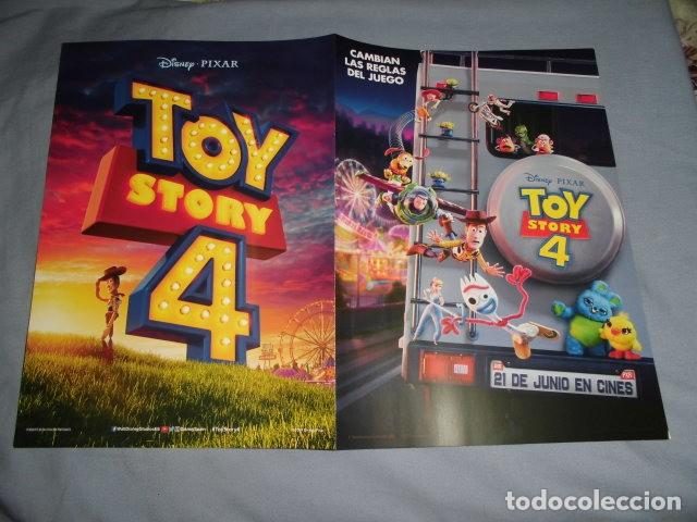 Cine: TOY STORY 4. GUIA PUBLICITARIA DOBLE. ORIGINAL. NUEVO.