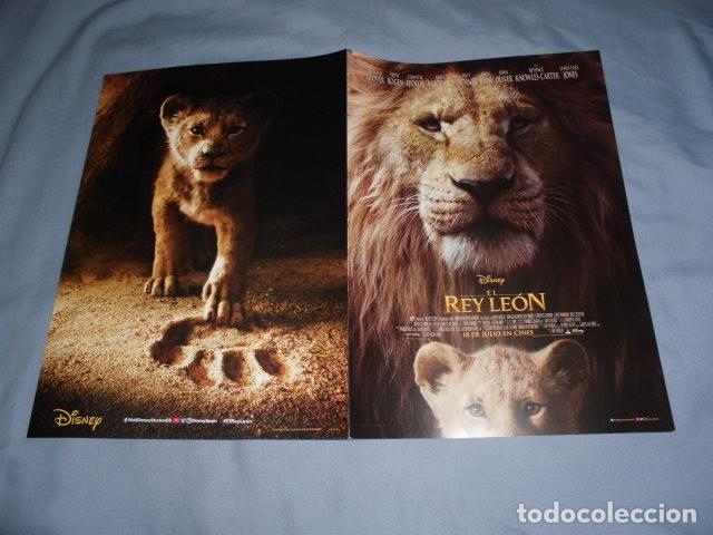 Cine: EL REY LEON. GUIA PUBLICITARIA DOBLE. ORIGINAL. NUEVO.