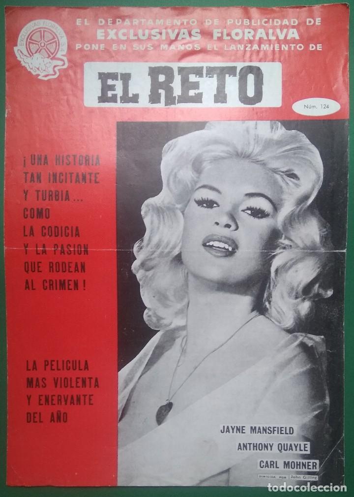 Cin&eacute;ma: GUIA PUBLICITARIA  ORIGINAL DE 1960 JAINE MANSFIELD