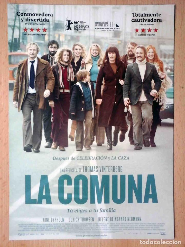 Cine: GU&Iacute;A ORIGINAL DE CINE: La comuna (Thomas Vinterberg) Simple impresa a dos caras. - Foto 1