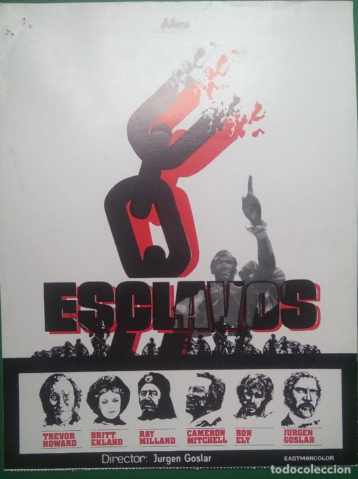 Cin&eacute;ma: GUIA PUBLICITARIA ESCLAVOS 1978 TREVOR HOWARD. BUEN ESTADO. L01